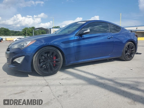 2016 Hyundai Genesis Coupe Ultimate with VIN KMHHU6KJ7GU134504, listed as a Copart auction lot 65749075 with 38,967 mi miles and Clean title. Bid and sale history available at DreamBid. Image 1.