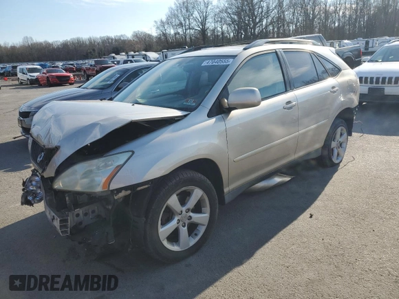2006 Lexus RX with VIN 2T2GA31U36C052568, listed as a Copart auction lot 47040555 with Not Provided miles and Salvage Title. Bid and sale history available at carsss.com. Image 1.