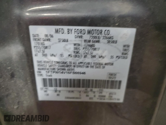 2006 Ford F-150 XLT with VIN 1FTPW14V16FB66946, listed as a Copart auction lot 44503975 with 236,637 mi miles and Salvage Title. Bid and sale history available at carsss.com. Image 15.