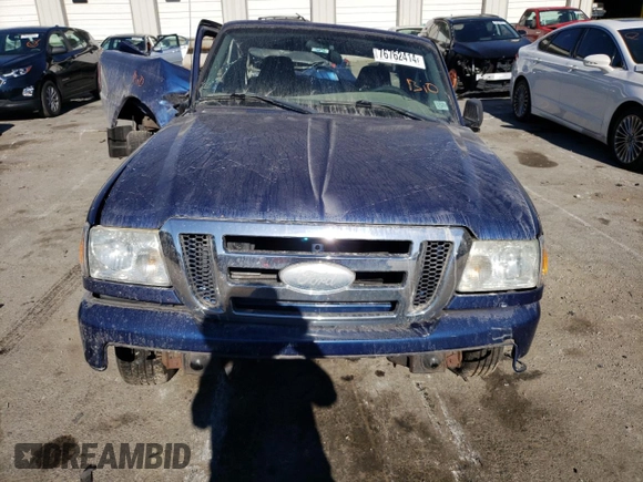 2009 Ford Ranger XL Fleet with VIN 1FTYR10E59PA04186, listed as a Copart auction lot 76762414 with 0 mi miles and Salvage Title. Bid and sale history available at carsss.com. Image 11.