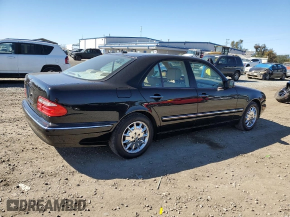 2001 Mercedes-Benz E-Class with VIN WDBJF65J51B386619, listed as a Copart auction lot 46623515 with 108,209 mi miles and Salvage Title. Bid and sale history available at carsss.com. Image 3.