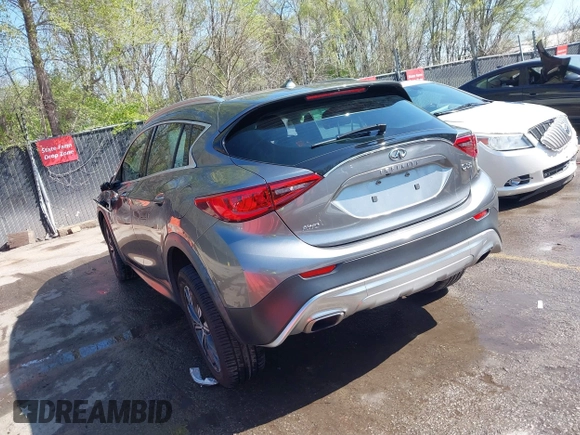 2017 Infiniti QX30 Luxury with VIN SJKCH5CR9HA034311, listed as a IAAI auction lot 41985776 with 79,734 mi miles. Bid and sale history available at carsss.com. Image 3.