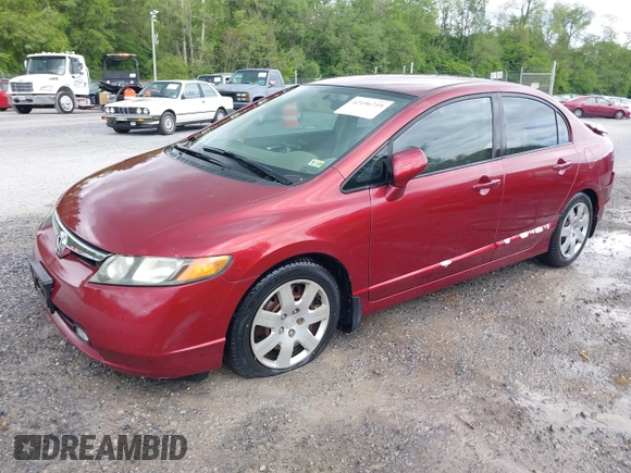 2008 Honda Civic LX with VIN 1HGFA16598L040461, listed as a IAAI auction lot 42196719 with 234,674 mi miles and . Bid and sale history available at DreamBid. Image 2.