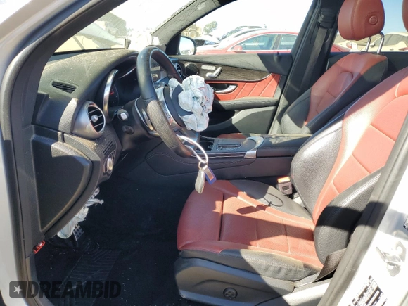 2020 Mercedes-Benz GLC with VIN WDC0G8EB4LF733748, listed as a Copart auction lot 47887585 with 56,787 mi miles and Salvage Title. Bid and sale history available at carsss.com. Image 7.