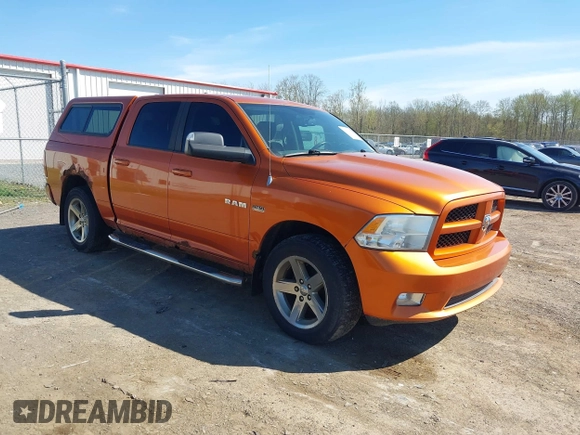 2010 Dodge 1500 Sport with VIN 1D7RV1CT0AS169693, listed as a IAAI auction lot 42156871 with 152,323 mi miles and . Bid and sale history available at carsss.com. Image 1.
