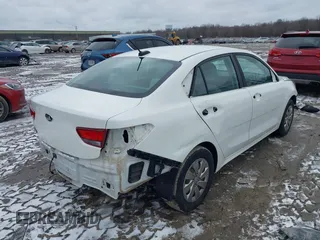 2018 Kia Rio LX with VIN 3KPA24AB8JE057223, listed as a IAAI auction lot 41705738 with 97,674 mi miles. Bid and sale history available at carsss.com. Image 4.