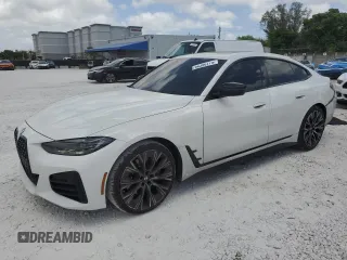 2024 BMW 4 Series 430i with VIN WBA63AV08RFP65934, listed as a Copart auction lot 54356775 with 62,752 mi miles and Non repairable. Bid and sale history available at DreamBid. Image 1.