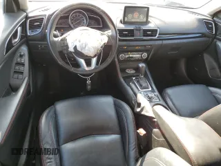 2015 Mazda 3 i Grand Touring with VIN JM1BM1M77F1247075, listed as a Copart auction lot 54559925 with 104,671 mi miles and Salvage title. Bid and sale history available at DreamBid. Image 8.