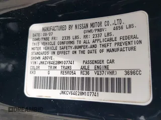 2008 Infiniti G37 Journey с VIN JNKCV64E28M107741, выставлен на аукционе IAAI как лот 42356390 с пробегом 122 804 миль миль и . История ставок и продаж доступна на DreamBid. Изображение 9.