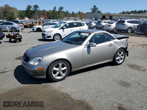 2003 Mercedes-Benz SLK 320 with VIN WDBKK65F33F286090, listed as a Copart auction lot 54711385 with 82,300 mi miles and Salvage title. Bid and sale history available at DreamBid. Image 1.