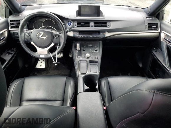 2014 Lexus CT 200h with VIN JTHKD5BH2E2207240, listed as a Copart auction lot 52705015 with 105,758 mi miles and Salvage Title. Bid and sale history available at DreamBid. Image 8.