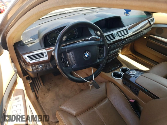 2006 BMW 7 Series 750Li with VIN WBAHN83566DT29200, listed as a Copart auction lot 69938814 with 197,367 mi miles and Clean Title. Bid and sale history available at carsss.com. Image 8.