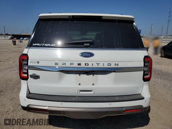 2022 Ford Expedition King Ranch with VIN 1FMJU1PT4NEA17825, listed as a Copart auction lot 48711115 with 61,789 mi miles and Salvage Title. Bid and sale history available at carsss.com. Image 6.