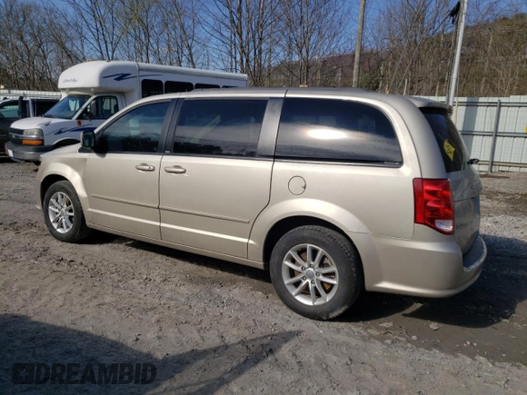 2014 Dodge Grand Caravan SXT with VIN 2C4RDGCG3ER347350, listed as a Copart auction lot 50575985 with 111,078 mi miles and Salvage Title. Bid and sale history available at DreamBid. Image 2.