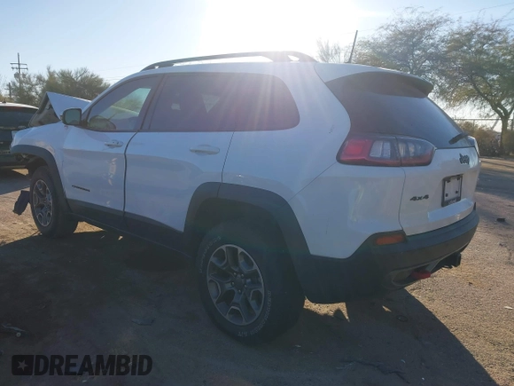 2022 Jeep Cherokee Trailhawk with VIN 1C4PJMBX7ND508415, listed as a IAAI auction lot 41410629 with 30,814 mi miles. Bid and sale history available at carsss.com. Image 3.