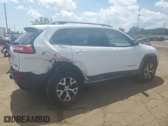 2015 Jeep Cherokee Trailhawk with VIN 1C4PJMBSXFW651000, listed as a Copart auction lot 64110515 with 135,571 mi miles and Clean title. Bid and sale history available at DreamBid. Image 3.