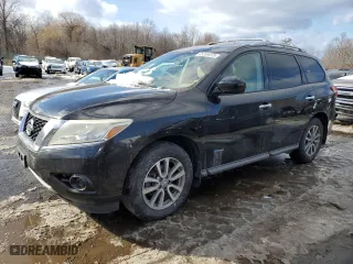 2014 Nissan Pathfinder Platinum Hybrid with VIN 5N1CR2MM9EC638213, listed as a Copart auction lot 45359415 with 112,042 mi miles and Clean Title. Bid and sale history available at carsss.com. Image 1.