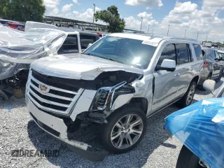 2020 Cadillac Escalade Premium Luxury with VIN 1GYS4CKJ5LR174712, listed as a Copart auction lot 60895805 with 46,707 mi miles and Salvage title. Bid and sale history available at DreamBid. Image 1.