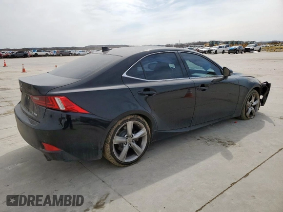2016 Lexus IS 350 with VIN JTHBE1D29G5027088, listed as a Copart auction lot 48111185 with 159,565 mi miles and Salvage title. Bid and sale history available at DreamBid. Image 3.