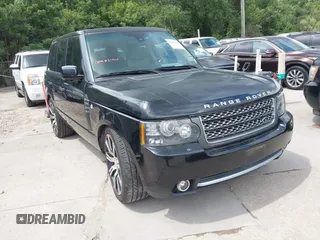 2011 Land Rover Range Rover SC with VIN SALMF1E41BA330009, listed as a IAAI auction lot 42603546 with 125,493 mi miles and . Bid and sale history available at DreamBid. Image 1.