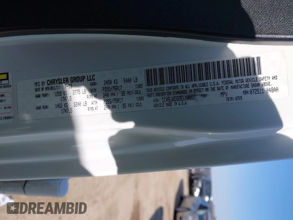 2014 Jeep Wrangler Unlimited Sport with VIN 1C4BJWDG2EL100591, listed as a IAAI auction lot 41578357 with 155,929 mi miles and . Bid and sale history available at DreamBid. Image 9.