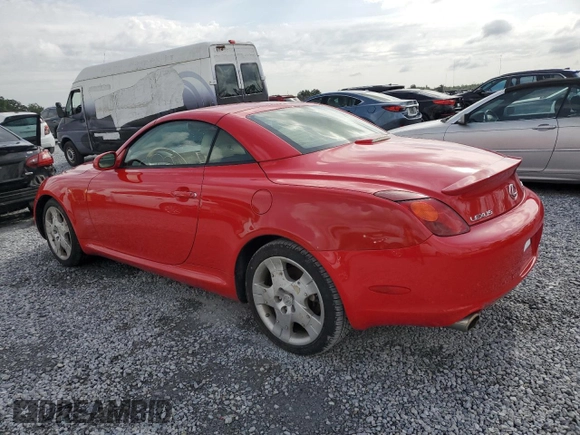 2005 Lexus SC 430 z VIN JTHFN48Y350063712, wystawiony jako Copart lot #64787075 z przebiegiem Nie podano mil oraz Szkoda całkowita • Salvage title. Historia ofert i sprzedaży dostępna na DreamBid. Obrazek 2.