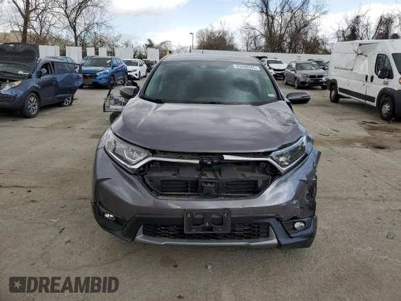 2018 Honda CR-V EX with VIN 7FARW1H51JE052272, listed as a Copart auction lot 49498945 with 61,324 mi miles and Salvage Title. Bid and sale history available at DreamBid. Image 5.