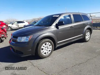2014 Dodge Journey American Value Pkg with VIN 3C4PDCAB8ET303350, listed as a Copart auction lot 44808995 with 124,435 mi miles and Salvage Title. Bid and sale history available at carsss.com. Image 1.