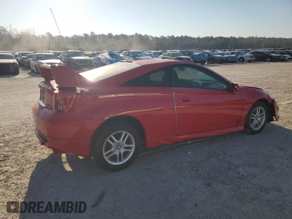 2003 Toyota Celica GT with VIN JTDDR32T430146700, listed as a Copart auction lot 77332194 with 141,164 mi miles and Salvage Title. Bid and sale history available at carsss.com. Image 3.