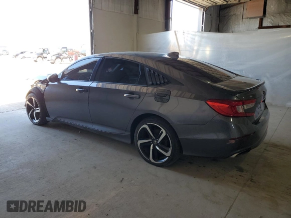 2018 Honda Accord Sedan Sport 1.5T with VIN 1HGCV1F3XJA195186, listed as a Copart auction lot 52838815 with 0 mi miles and Non Repairable. Bid and sale history available at carsss.com. Image 2.