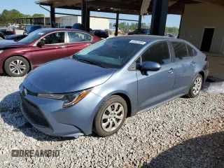 2021 Toyota Corolla LE with VIN 5YFEPMAE0MP150947, listed as a Copart auction lot 52053385 with 76,713 mi miles and Salvage Title. Bid and sale history available at DreamBid. Image 1.