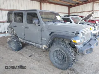 2020 Jeep Wrangler Unlimited Sport S with VIN 1C4HJXDG1LW189100, listed as a IAAI auction lot 40994680 with 172,039 mi miles and . Bid and sale history available at DreamBid. Image 1.