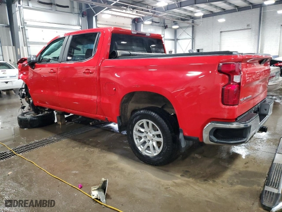 2020 Chevrolet Silverado 1500 LT with VIN 1GCUYDED7LZ153634, listed as a Copart auction lot 83389314 with 107,352 mi miles and Salvage Title. Bid and sale history available at carsss.com. Image 2.