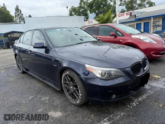 2006 BMW 5 Series 530i with VIN WBANE73586CM37059, listed as a Copart auction lot 54978135 with 133,255 mi miles and Clean Title. Bid and sale history available at carsss.com. Image 1.