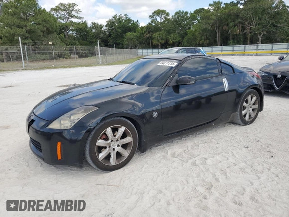 2003 Nissan 350Z Touring z VIN JN1AZ34E63T003086, wystawiony jako Copart lot #54011315 z przebiegiem 222 583 mil mil oraz Szkoda całkowita • Salvage title. Historia ofert i sprzedaży dostępna na DreamBid. Obrazek 1.