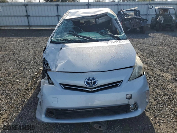 2013 Toyota Prius v Two with VIN JTDZN3EU1D3251815, listed as a Copart auction lot 79767274 with 0 mi miles and Salvage Title. Bid and sale history available at carsss.com. Image 5.