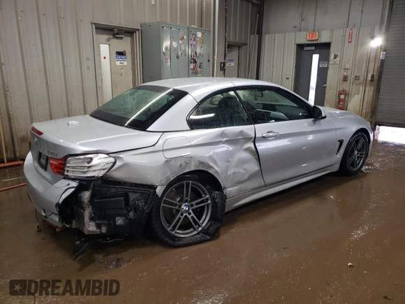 2014 BMW 4 Series 435i with VIN WBA3T3C59EP737190, listed as a Copart auction lot 47636685 with 96,729 mi miles and Salvage title. Bid and sale history available at DreamBid. Image 3.