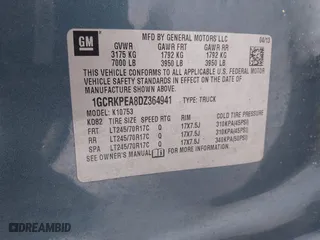 2013 Chevrolet Silverado 1500 Work Truck with VIN 1GCRKPEA8DZ364941, listed as a IAAI auction lot 41574981 with 168,516 mi miles. Bid and sale history available at carsss.com. Image 9.