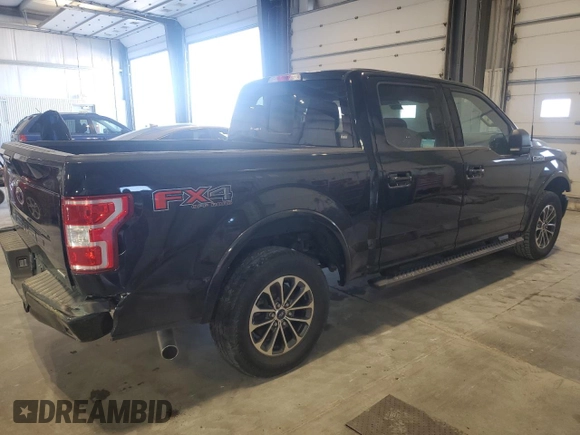 2018 Ford F-150 XL with VIN 1FTEW1EP1JFC00903, listed as a Copart auction lot 52090235 with 83,644 mi miles and Salvage Title. Bid and sale history available at carsss.com. Image 3.
