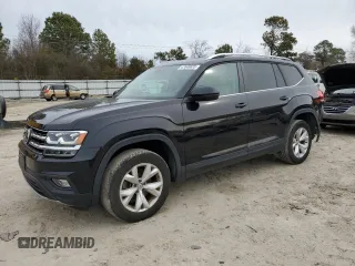 2019 Volkswagen Atlas SE with VIN 1V2LR2CA0KC505636, listed as a Copart auction lot 47648835 with 107,426 mi miles and Salvage title. Bid and sale history available at DreamBid. Image 1.
