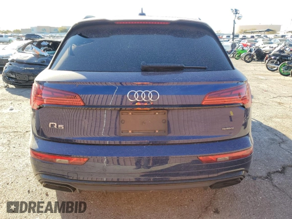 2022 Audi Q5 S line Prestige with VIN WA1FAAFY4N2007744, listed as a Copart auction lot 88791355 with 58,135 mi miles and Salvage Title. Bid and sale history available at carsss.com. Image 6.