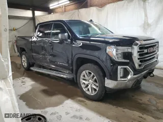 2019 GMC Sierra 1500 SLT with VIN 3GTU9DED9KG164646, listed as a Copart auction lot 47181585 with 32,276 mi miles and Salvage Title. Bid and sale history available at carsss.com. Image 4.