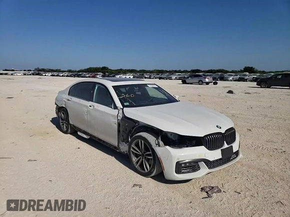 2018 BMW 7 Series 740i with VIN WBA7E2C58JG741652, listed as a Copart auction lot 57802073 with 79,441 mi miles. Bid and sale history available at carsss.com. Image 11.