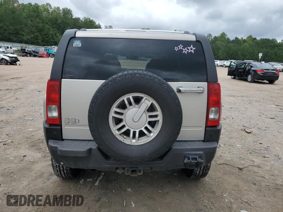 2008 Hummer H3 SUV with VIN 5GTEN13E188158924, listed as a Copart auction lot 74214904 with 184,491 mi miles and Clean Title. Bid and sale history available at carsss.com. Image 6.