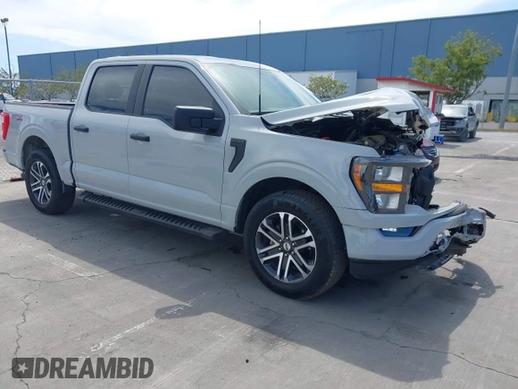 2023 Ford F-150 XL with VIN 1FTEW1CP2PKE60004, listed as a IAAI auction lot 41982176 with 17,900 mi miles and . Bid and sale history available at DreamBid. Image 1.
