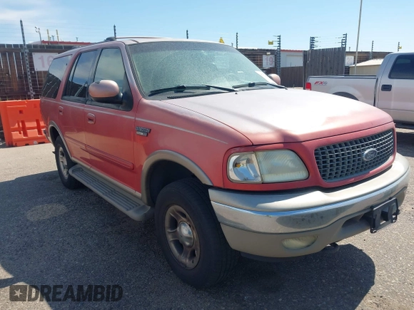 2001 Ford Expedition Eddie Bauer with VIN 1FMPU18LX1LA91135, listed as a IAAI auction lot 42737489 with 123,360 mi miles and . Bid and sale history available at DreamBid. Image 1.