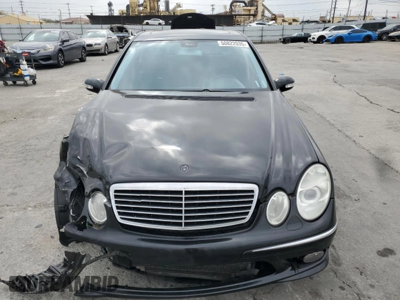 2005 Mercedes-Benz E-Class 5.5L AMG with VIN WDBUF76J85A704293, listed as a Copart auction lot 50822035 with 171,014 mi miles and Salvage Title. Bid and sale history available at carsss.com. Image 5.