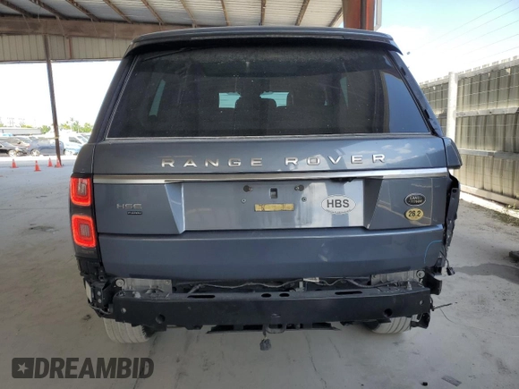 2020 Land Rover Range Rover with VIN SALGS4RY6LA404694, listed as a Copart auction lot 59352225 with 47,938 mi miles and Salvage title. Bid and sale history available at DreamBid. Image 6.