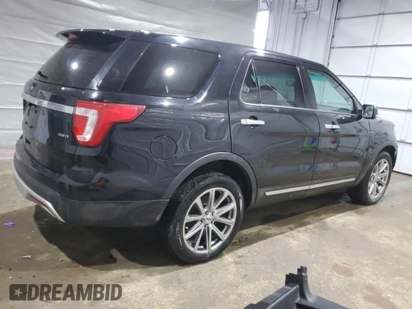 2016 Ford Explorer Limited with VIN 1FM5K8F88GGA27701, listed as a Copart auction lot 48557645 with 135,270 mi miles and Salvage Title. Bid and sale history available at DreamBid. Image 3.