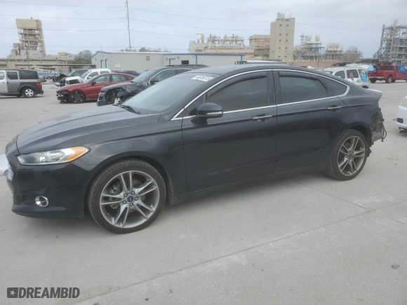 2014 Ford Fusion Titanium with VIN 3FA6P0K9XER281917, listed as a Copart auction lot 46816815 with 68,654 mi miles and Salvage Title. Bid and sale history available at carsss.com. Image 1.